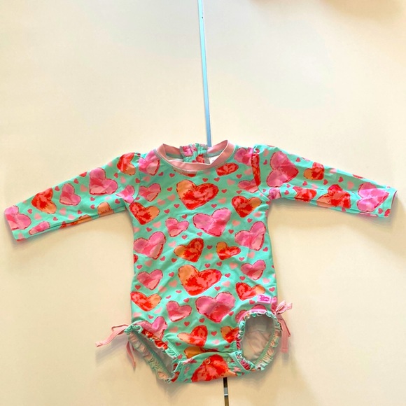 Ruffle Butts Toddler one piece Swimsuit - Size 12-18M - Picture 2 of 3